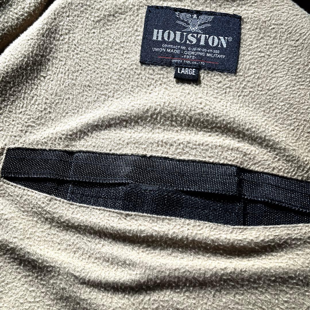 HOUSTON MA-1 バイクジャケット ウィンタージャケット　ワッペン　L