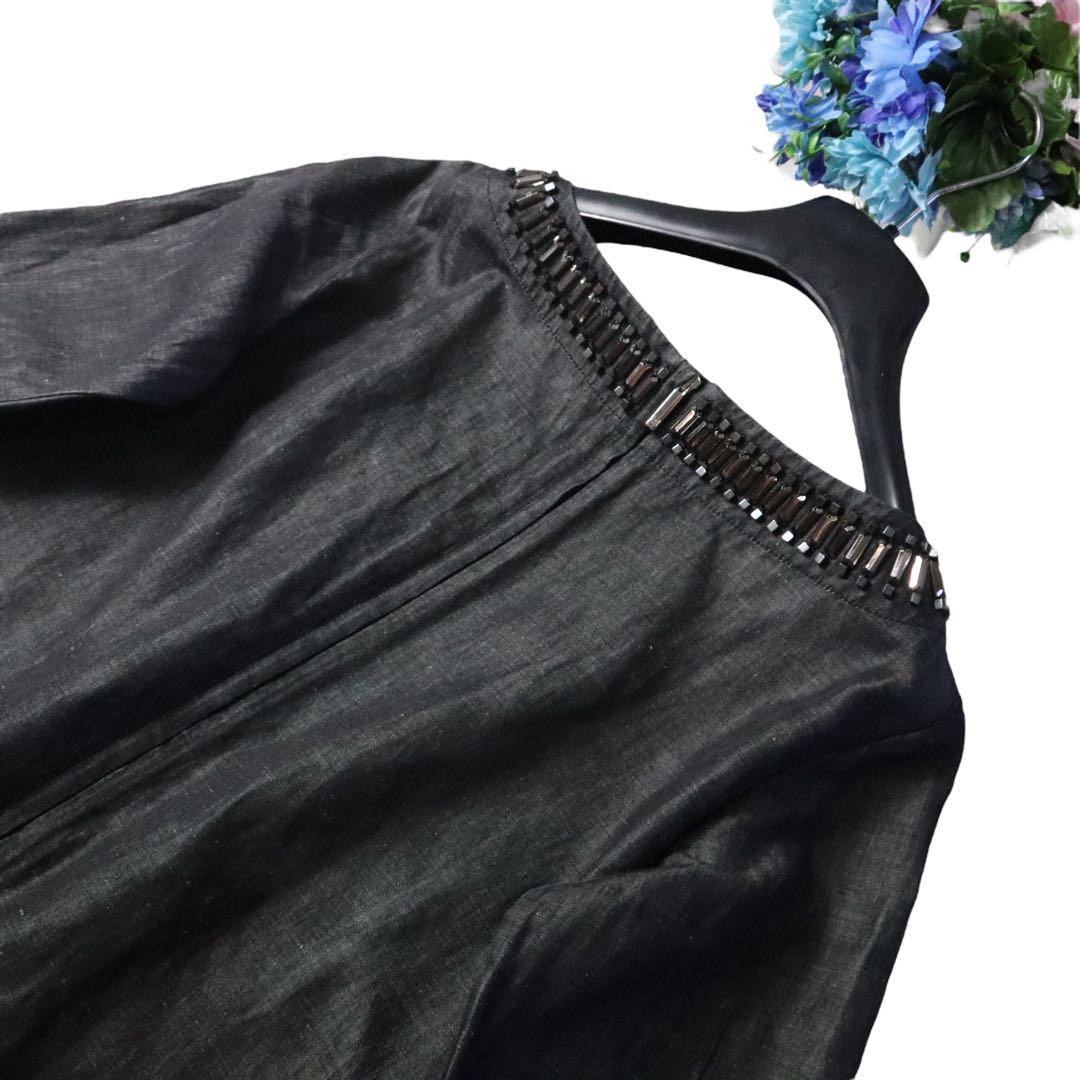 MaxMara 【最高級】代表作アイコンビジュー　ピュアリネンワンピース