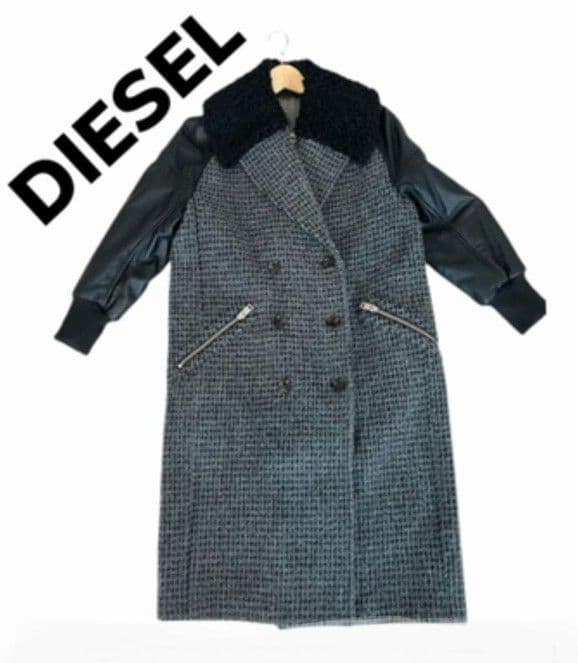 【美品】DIESEL ダブルブレスト ロングコート