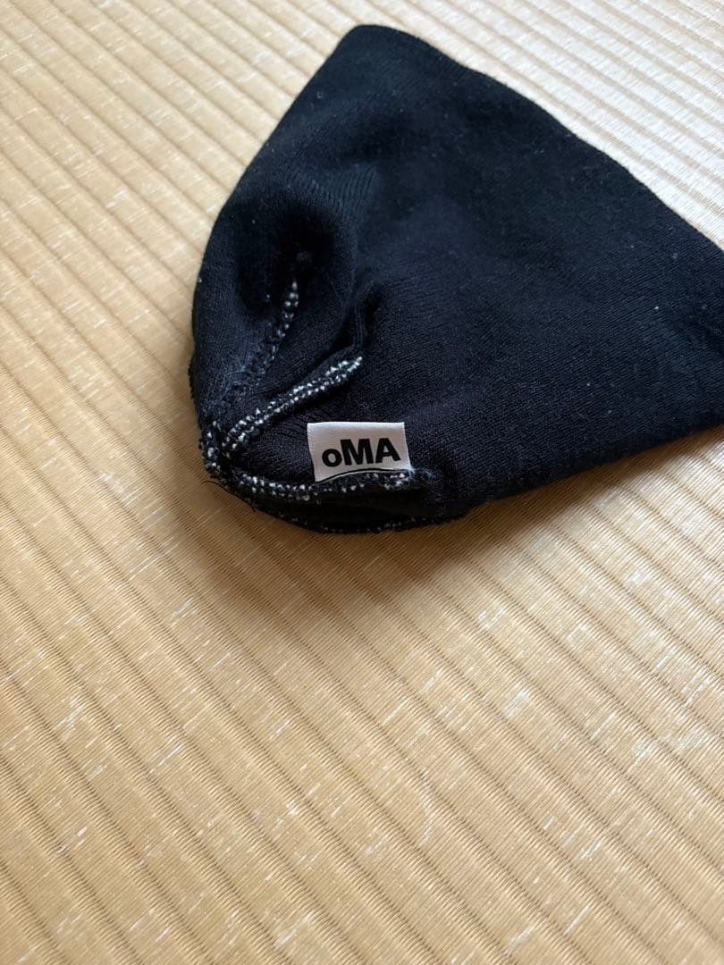 oma ニット帽 ビーニー ブラック LOGO (BLACK)