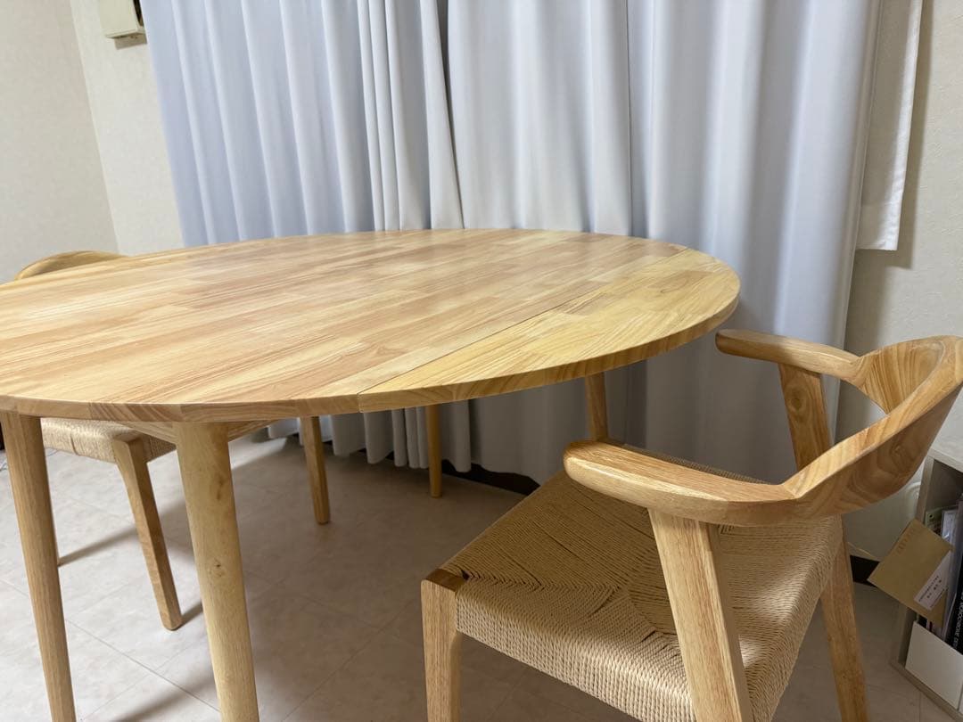 ナチュラルウッド アームチェア② ※テーブルと椅子①とセット購入をお願いします