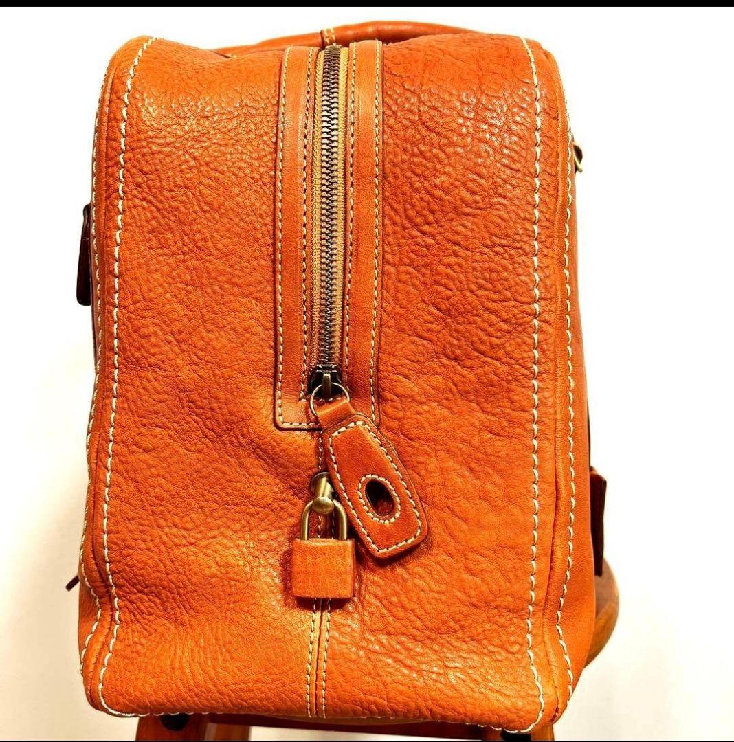 ポルゴン　美品‼︎トーンオイルヌメアンティークボストン(レザーボストン)