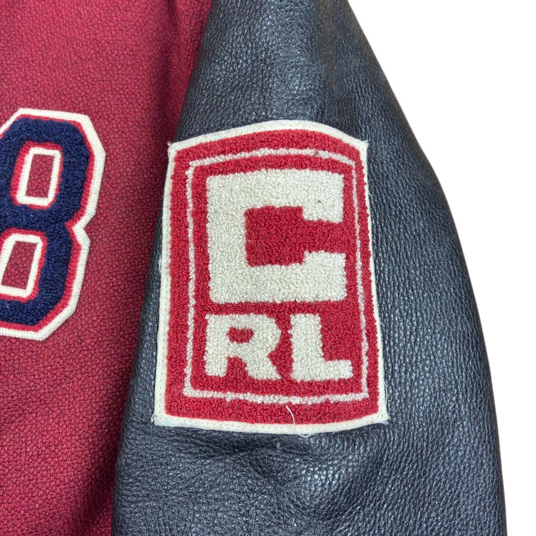 90s CHAPS RALPH LAUREN レザー スタジャン ウール L