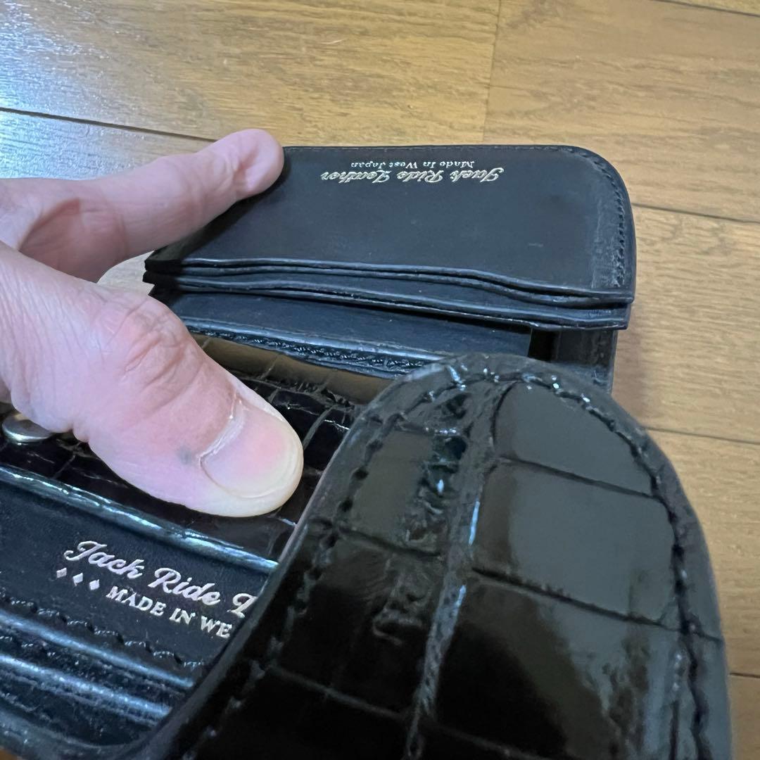 ジャックライドレザー / クロコダイル レザー ウォレット 財布