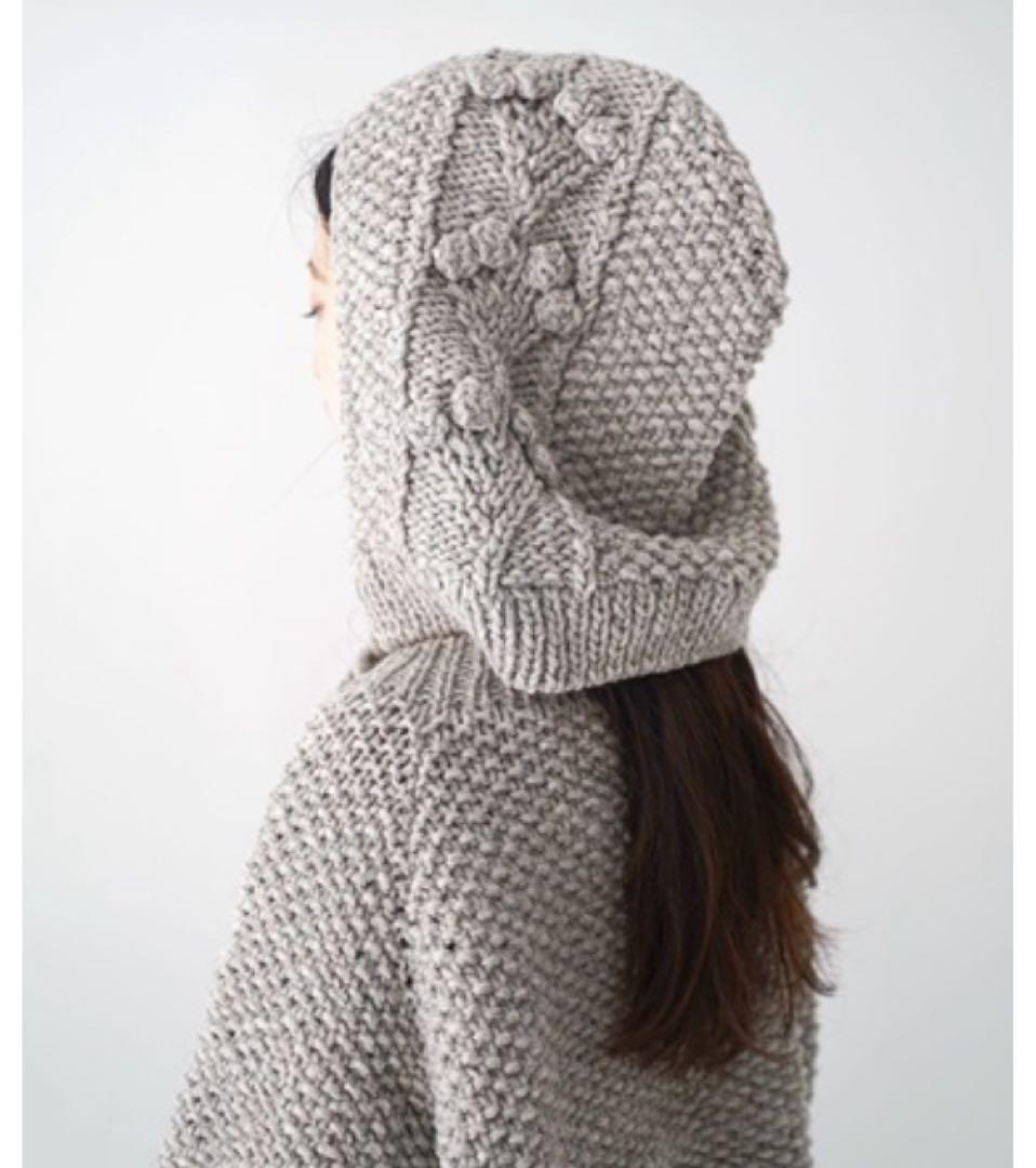 ネストローブ　nest robe ペルーボッブルニットフーディー　新品