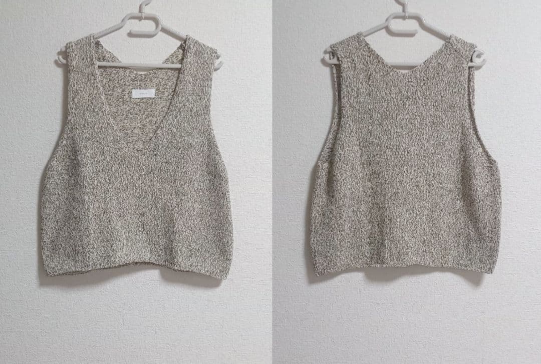 かぐれ テープヤーンニットベスト