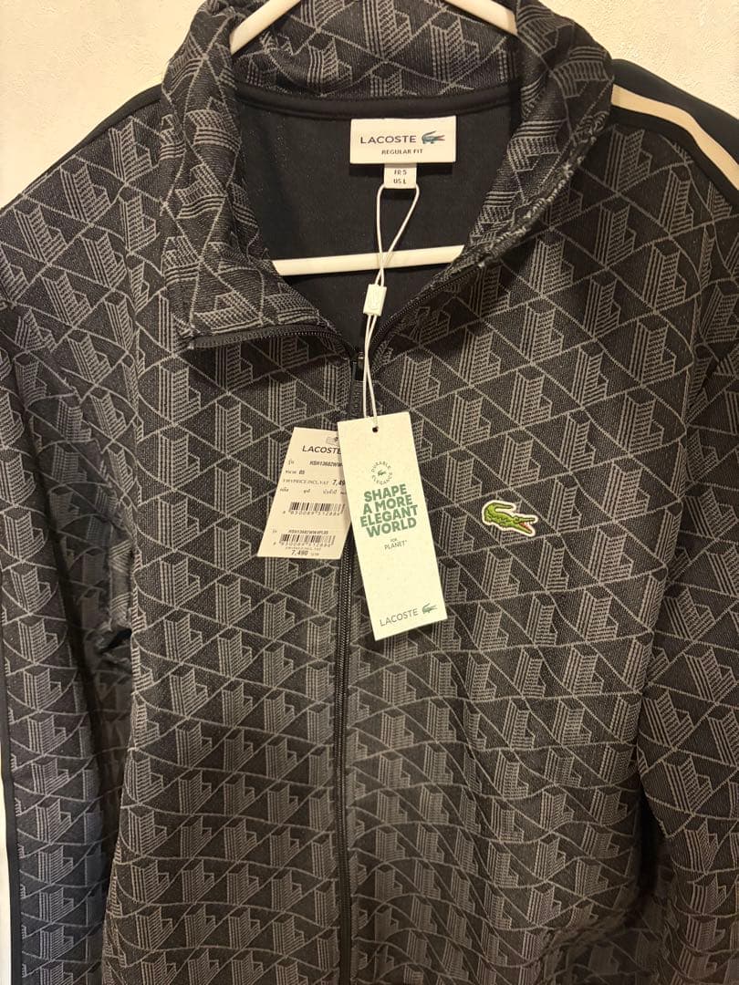 Lサイズ 新品未使用品！ ラコステ モノグラムトラックジャケット L(5)サイズ