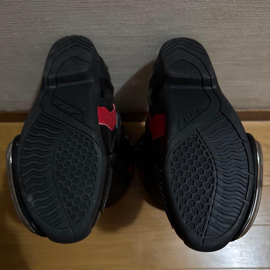 【中古】AUGI AR3 レーシングブーツ　黒／赤