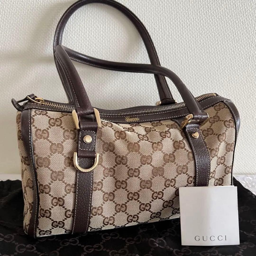 グッチ　GUCCI ミニ ボストンバッグ アビー　キャンバス