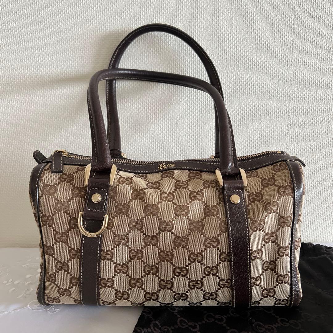 グッチ　GUCCI ミニ ボストンバッグ アビー　キャンバス