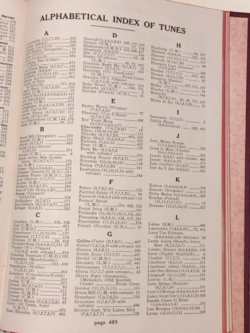 洋書　古書　worship and service hymnal 1958