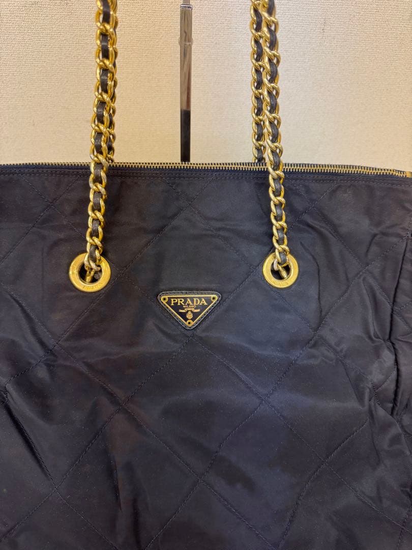 PRADA バッグ チェーン プラダ ナイロン ショルダー　トートバッグ