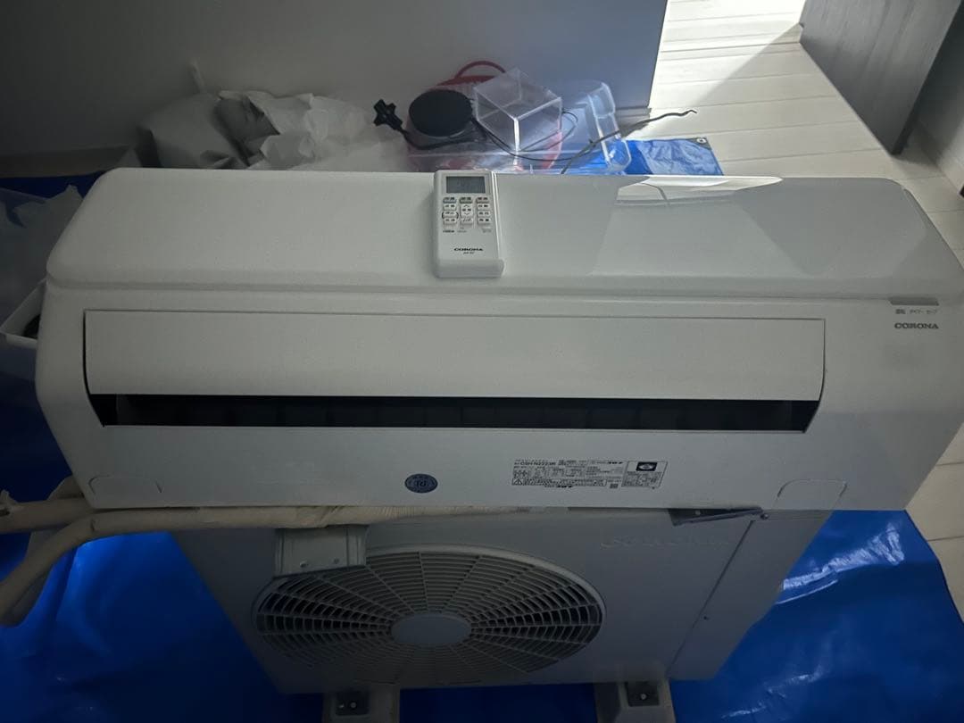 年式新しいコロナエアコン、2023年式、6〜8畳用