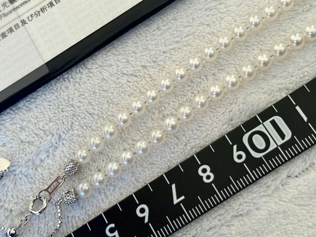 ク*ラ様 高品質アコヤベビーパールネックレス4.5-5mm 最強テリーオーロラロ