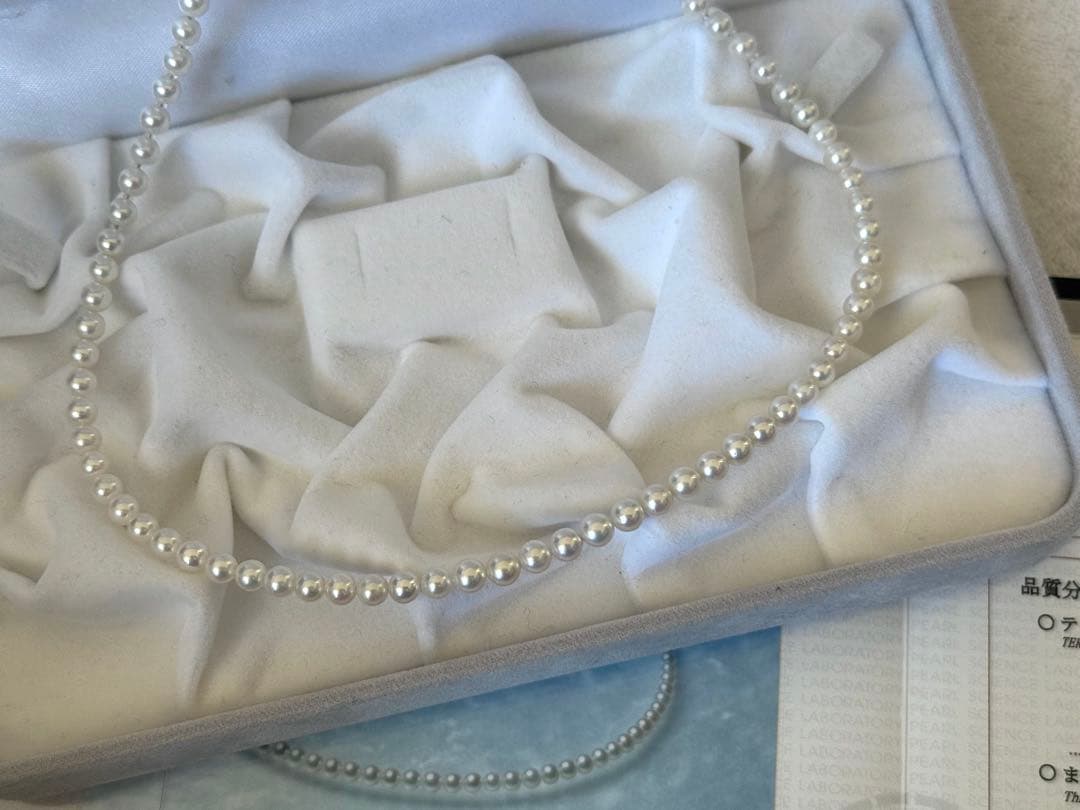 ク*ラ様 高品質アコヤベビーパールネックレス4.5-5mm 最強テリーオーロラロ