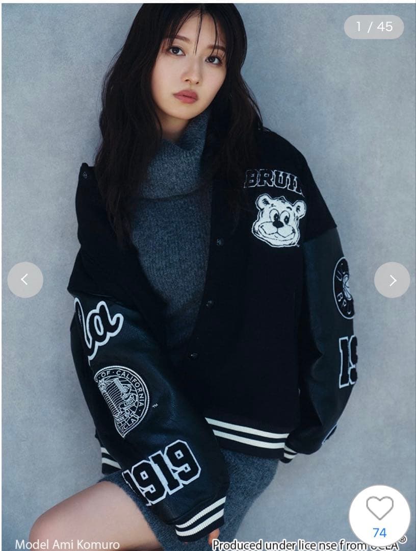 完売色♥️新作新品✨ SNIDEL 【UCLA/NUTMEG】スタジャン