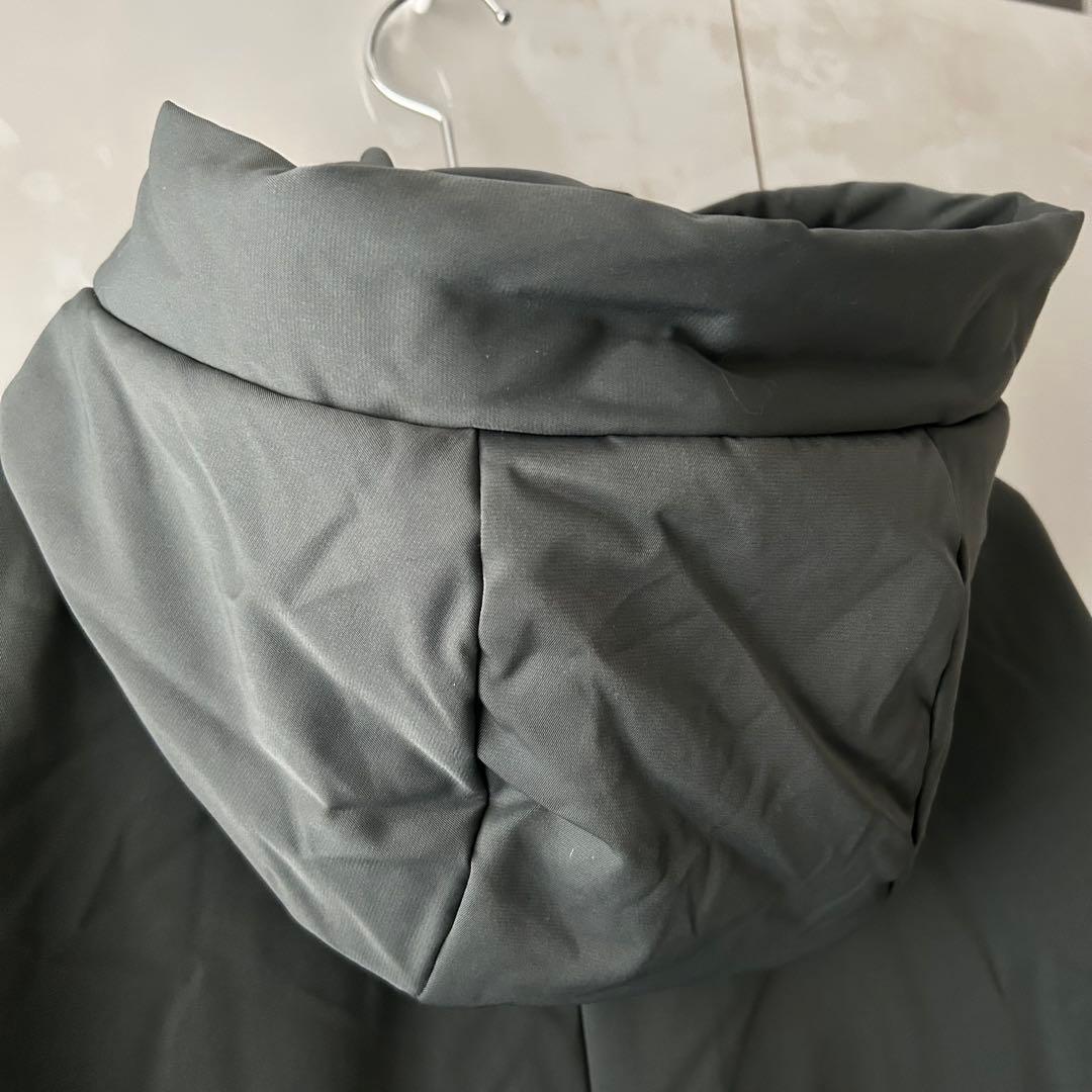 antiqua ビッグジッパーロングコート　グレー　オーバーサイズ　ドローコード