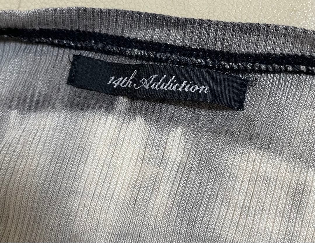 14th Addiction タンクトップ グレー