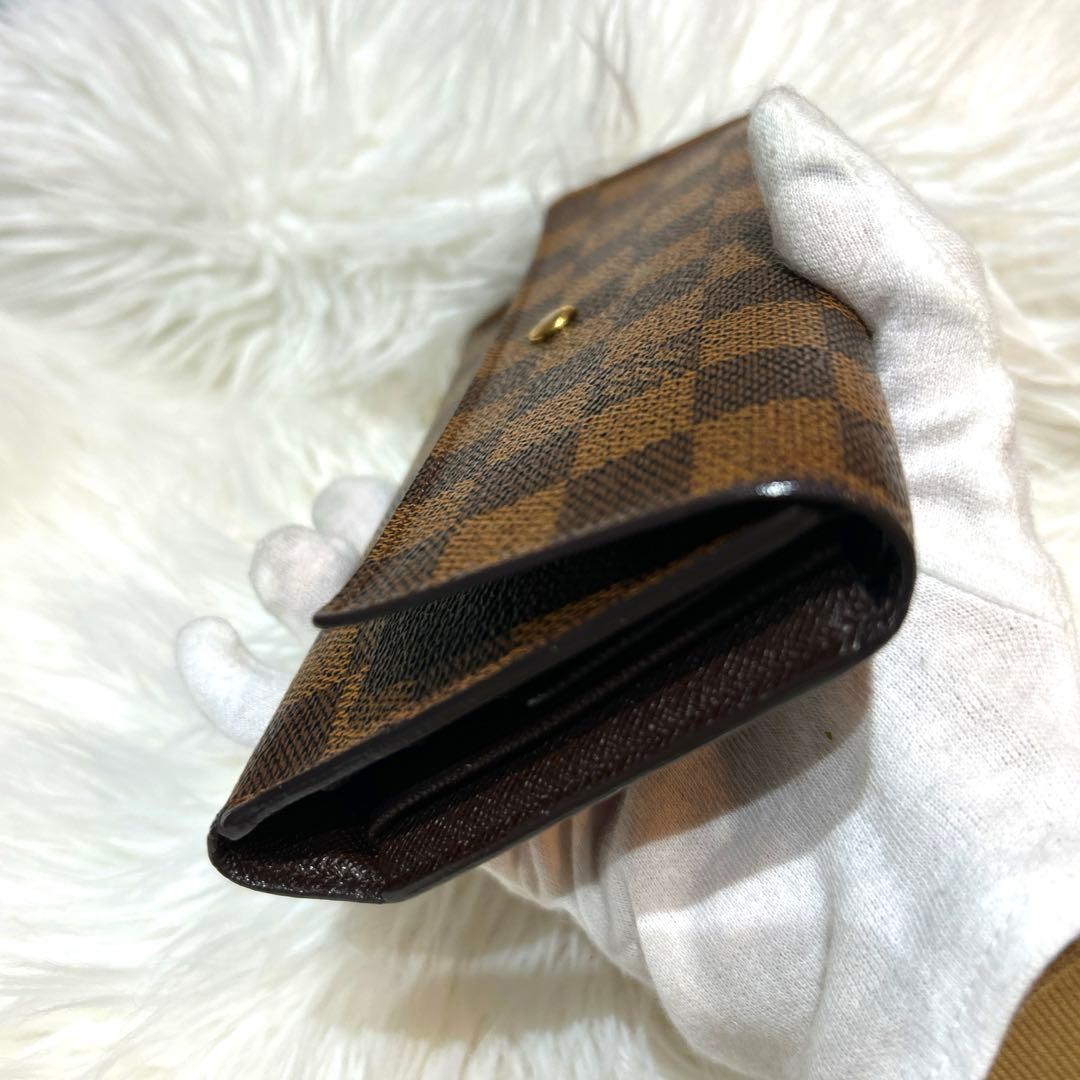 【Yページ】ルイヴィトン ダミエ エベヌ 長財布 ポルトフォイユ サラ
