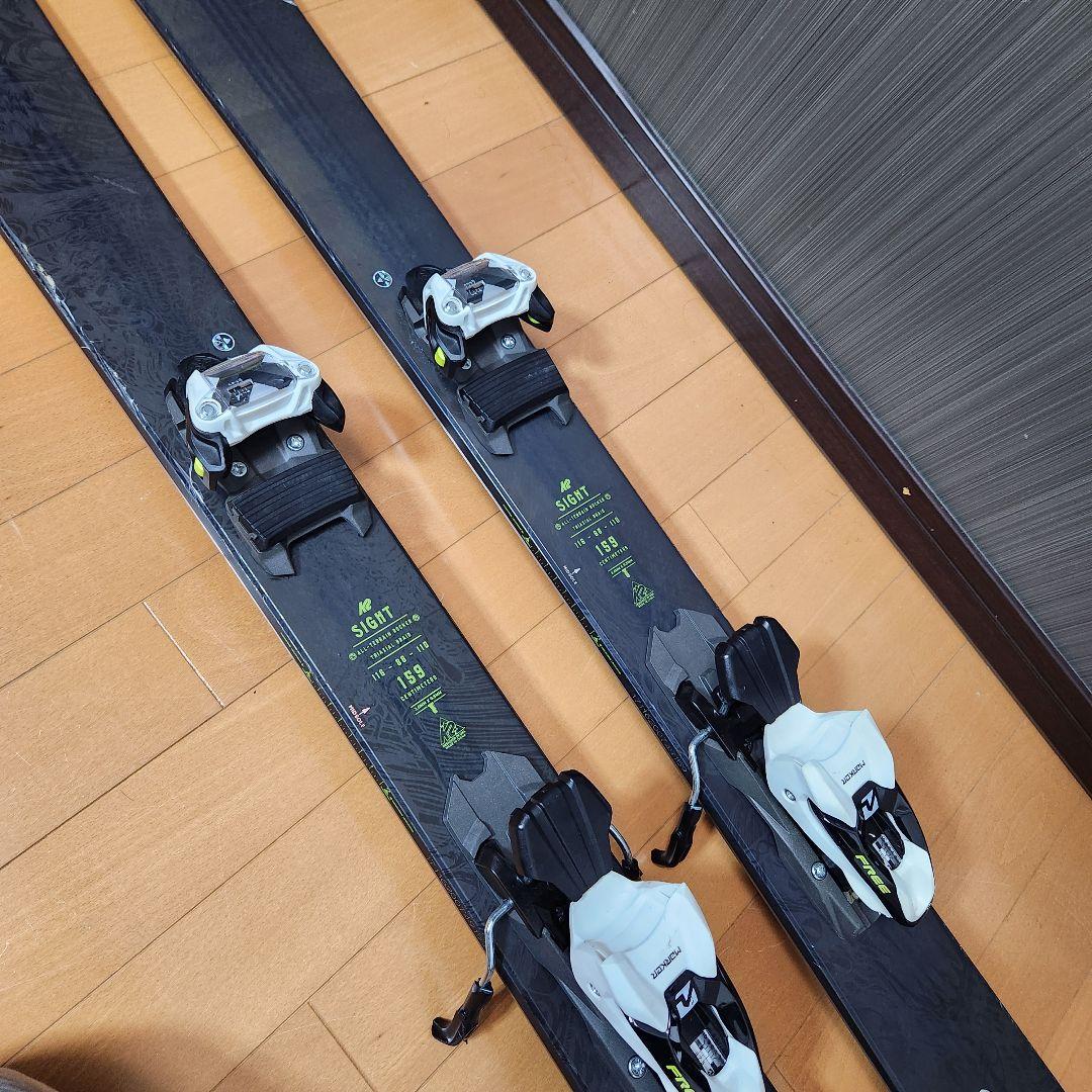 【良品】K2 SIGHT スキー 159cm ツインチップ 太板