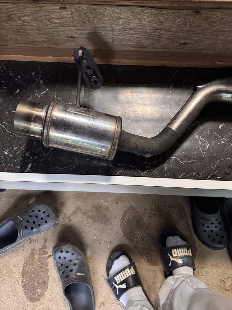 タントカスタム用ステンレス製加工マフラー