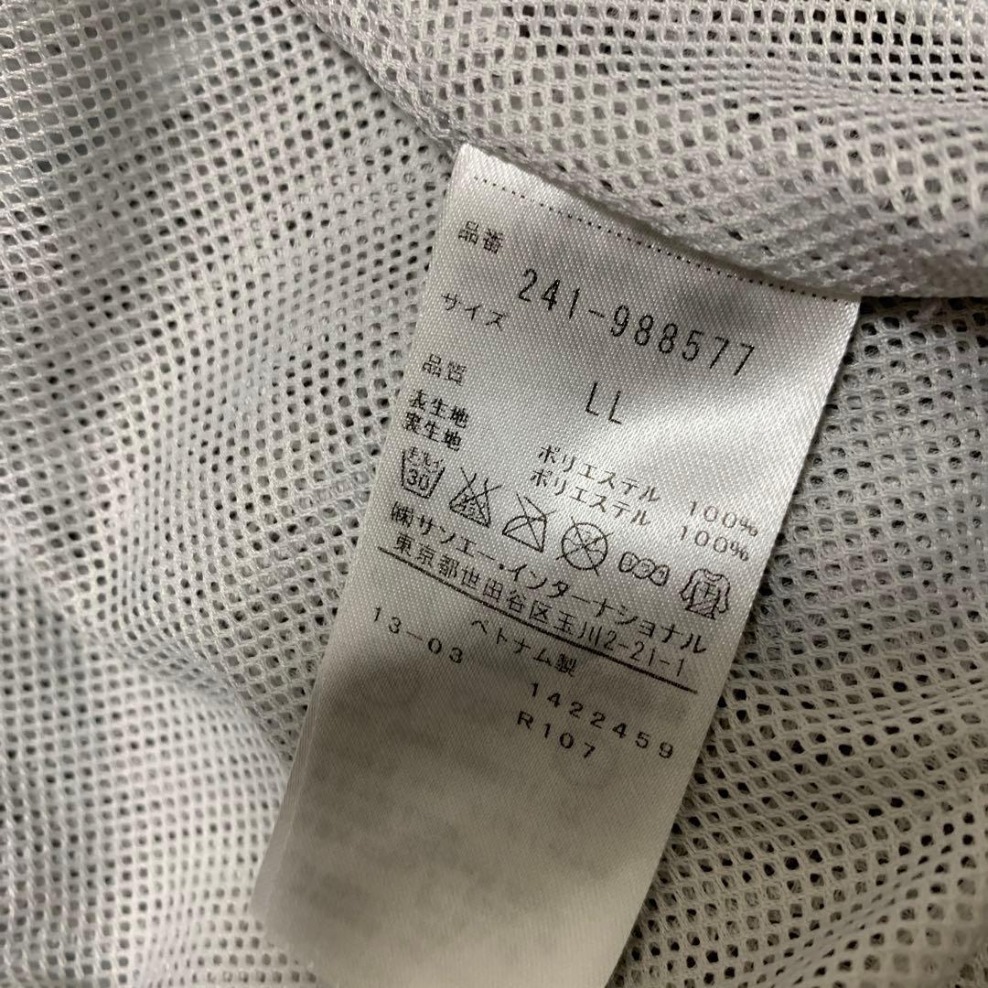 キャロウェイ　レインウェア　LL 伸縮素材　袖脱着　ライトグレー