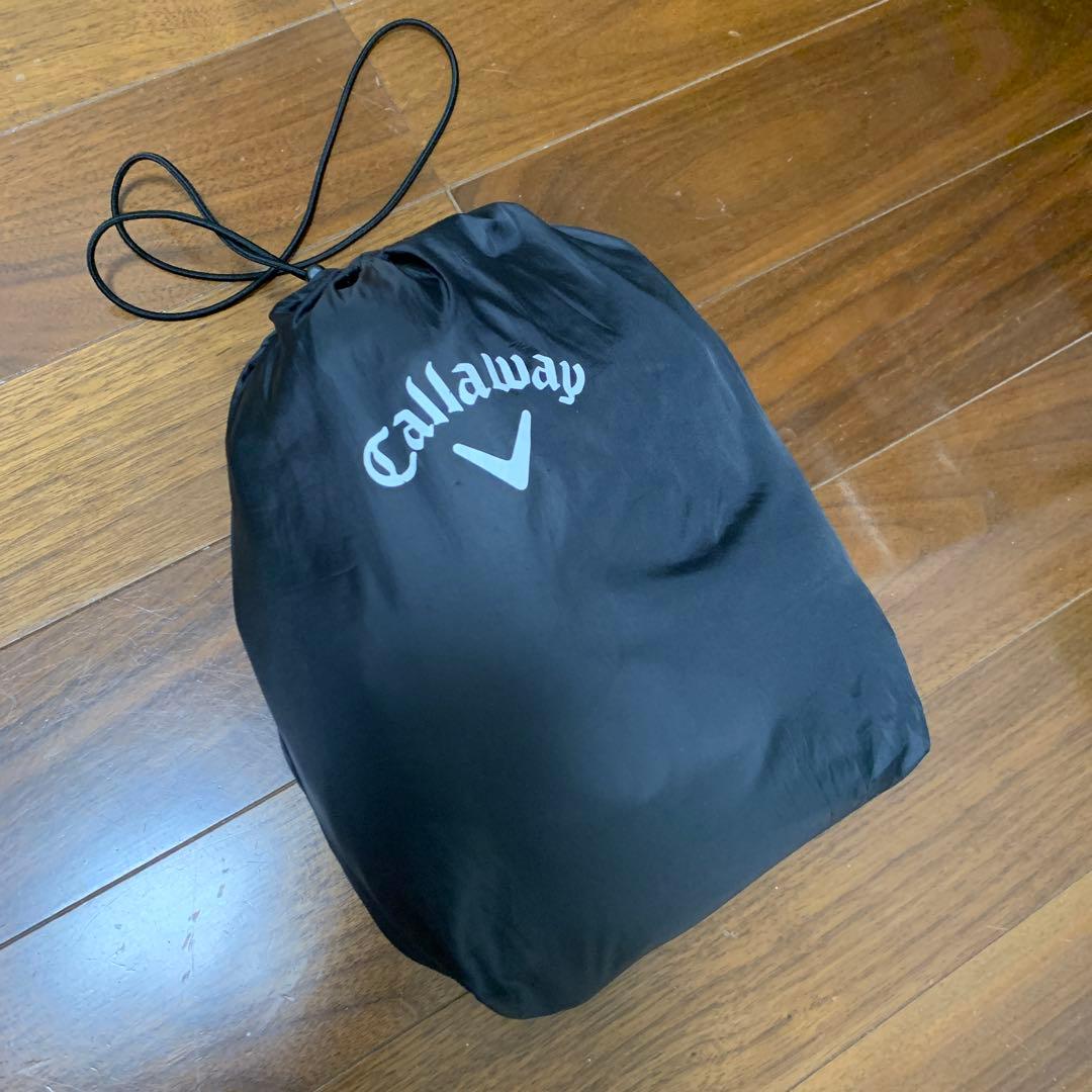 キャロウェイ　レインウェア　LL 伸縮素材　袖脱着　ライトグレー