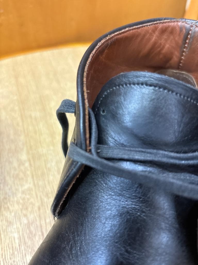 希少RED WING 9097 キャバリーチャッカ ブラックフェザーストーン7D