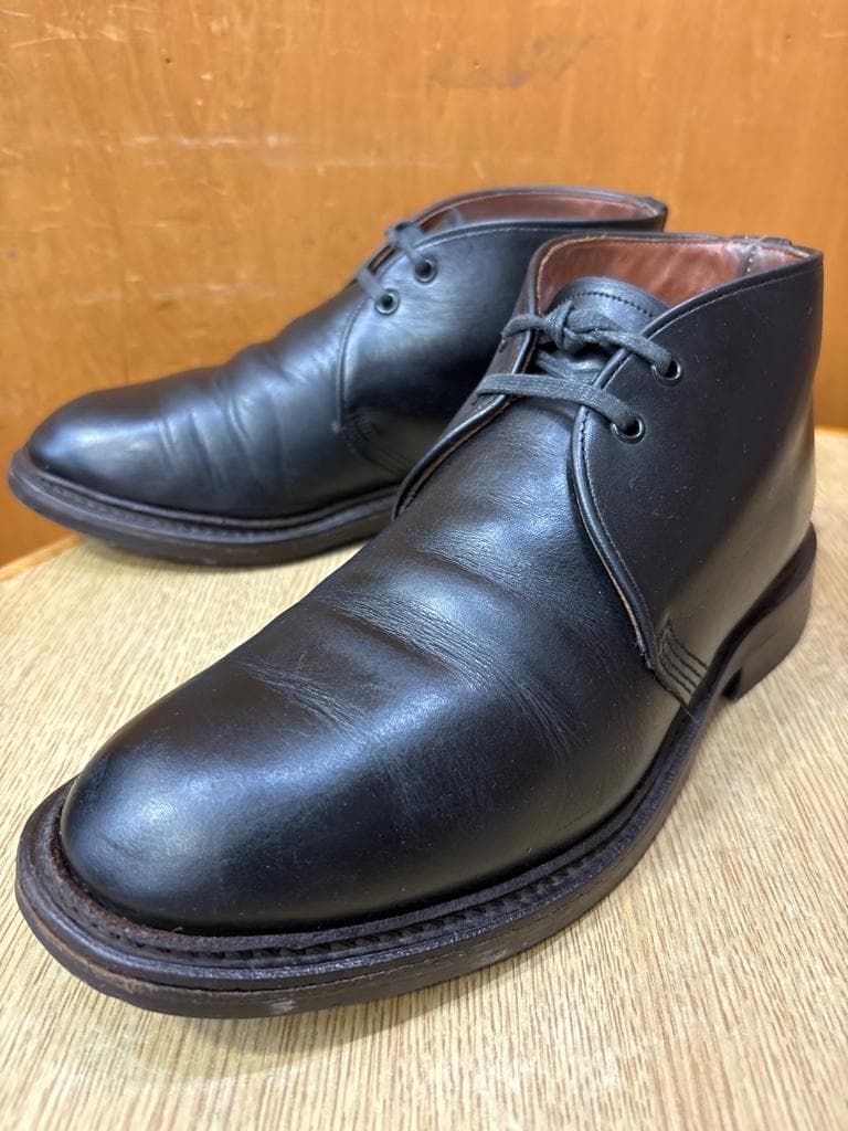 希少RED WING 9097 キャバリーチャッカ ブラックフェザーストーン7D