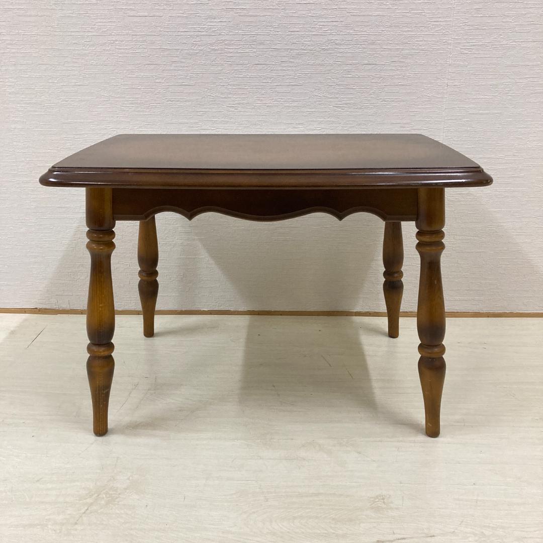 【オールドカリモク】コロニアル　サイドテーブル　リビングテーブル　昭和レトロ