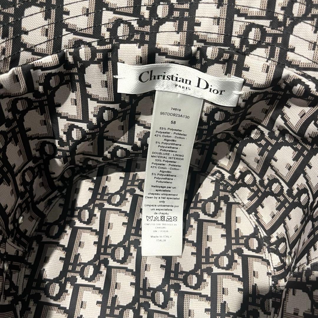 Christian Dior ブラック バケットハット S