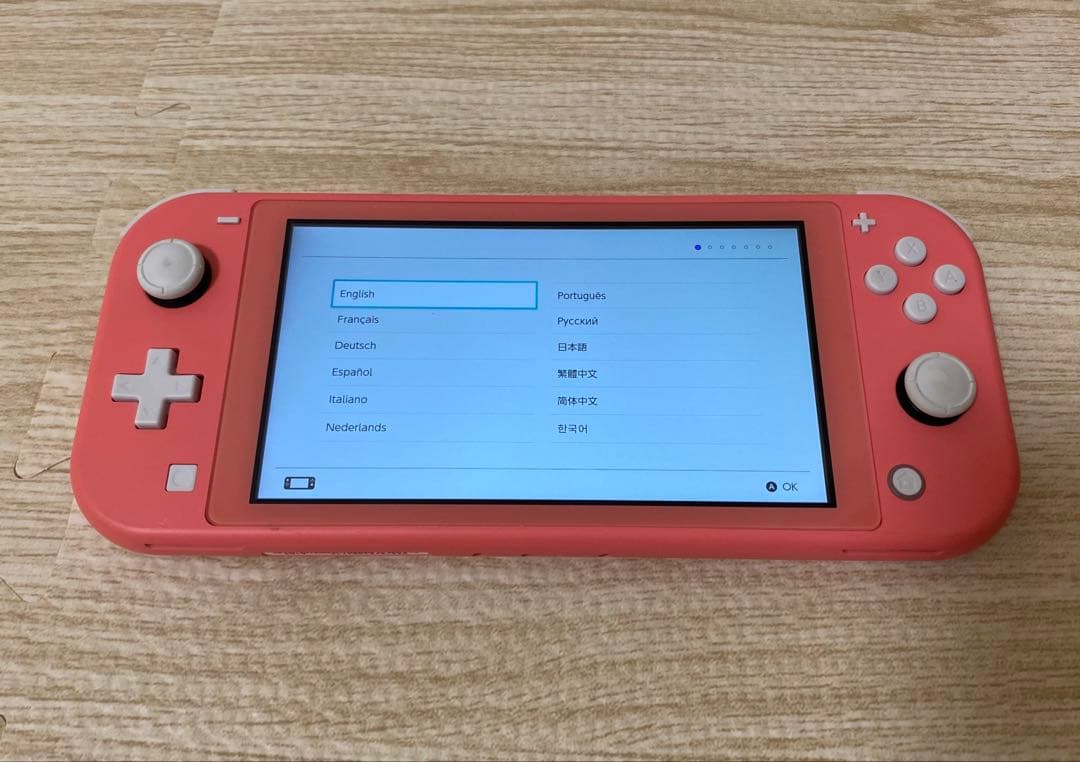 【美品】Nintendo Switch Lite コーラルピンク あつ森ソフト付