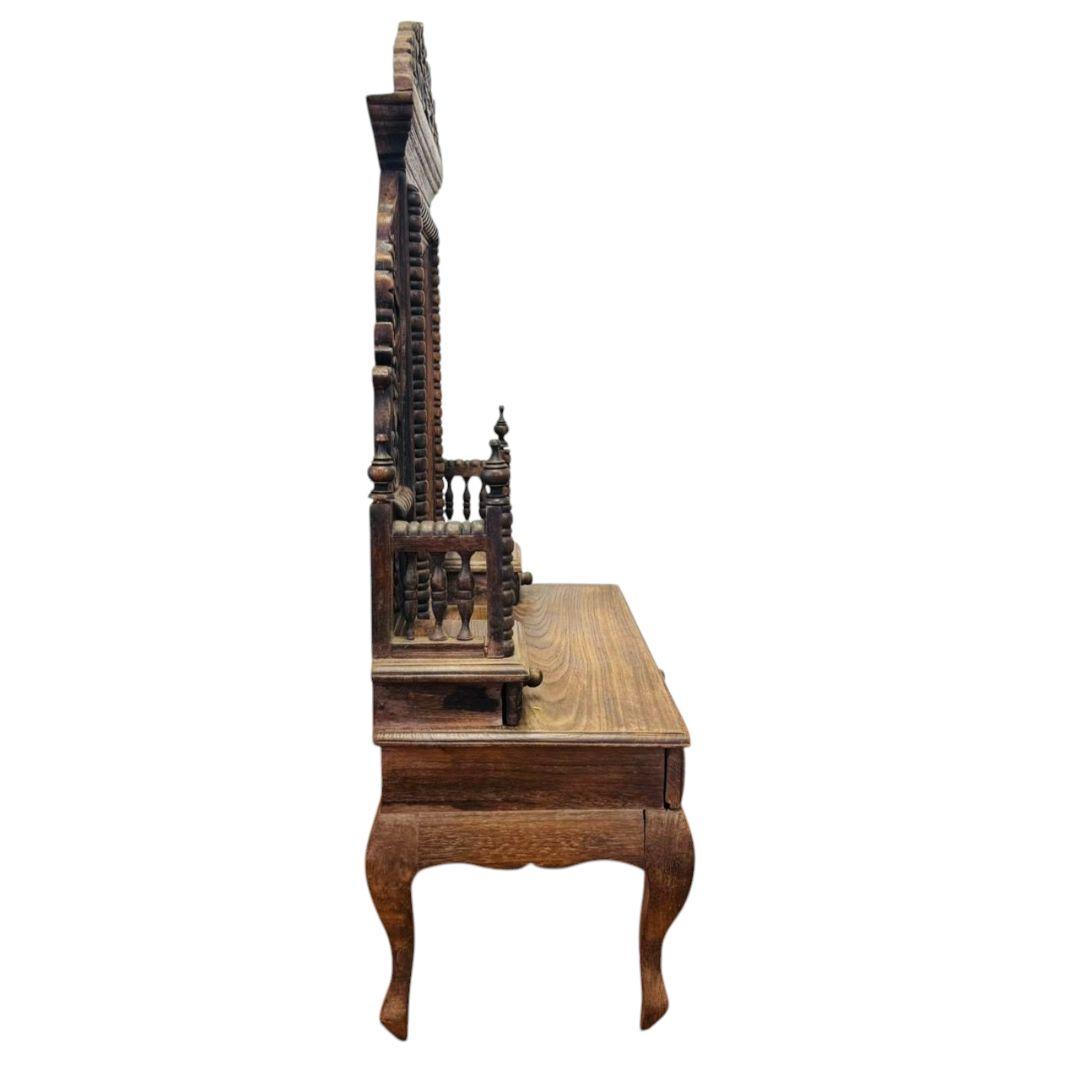 ❤希少✨アンティーク✨レトロ✨鏡台✨彫刻✨木彫り✨ドレッサー✨骨董✨アジアン家具