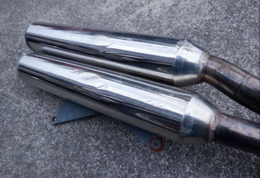 グランドマジェスティ250 SG15J 2本出しマフラー EXガスケット付き