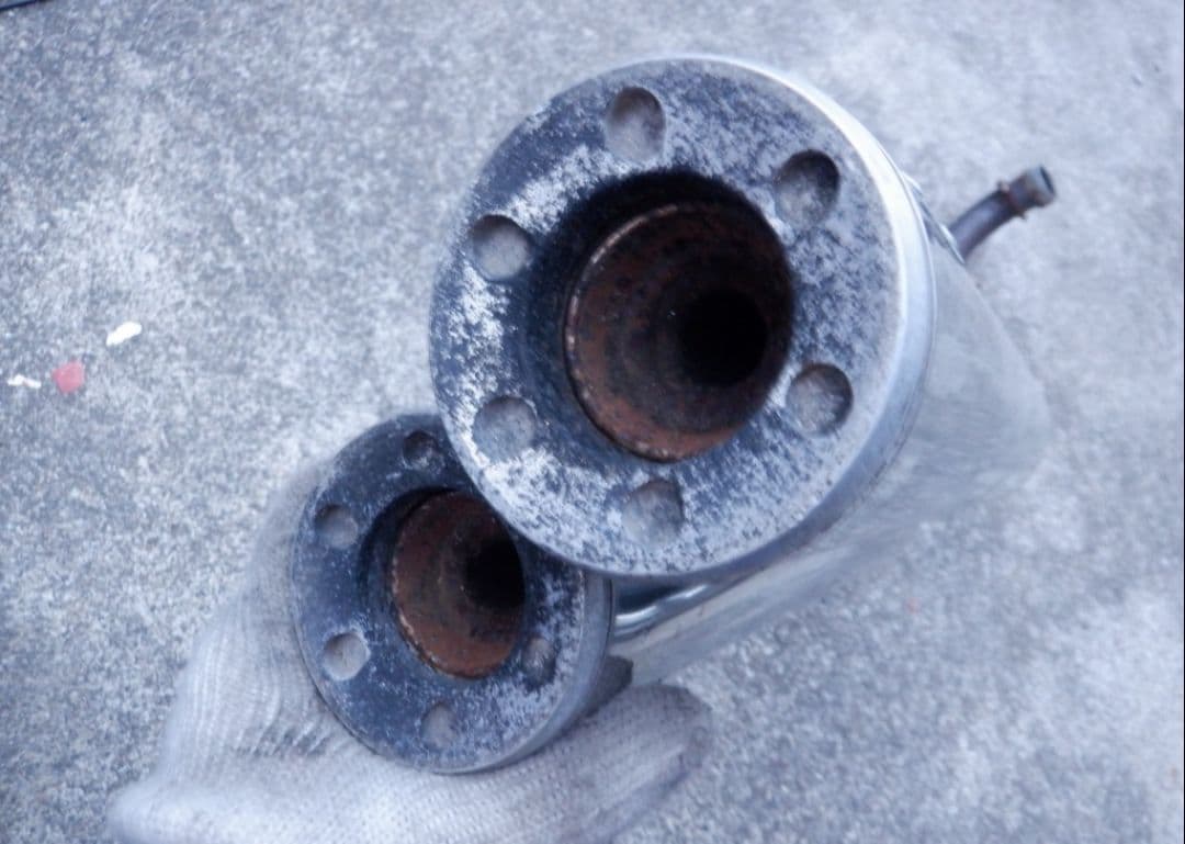 グランドマジェスティ250 SG15J 2本出しマフラー EXガスケット付き