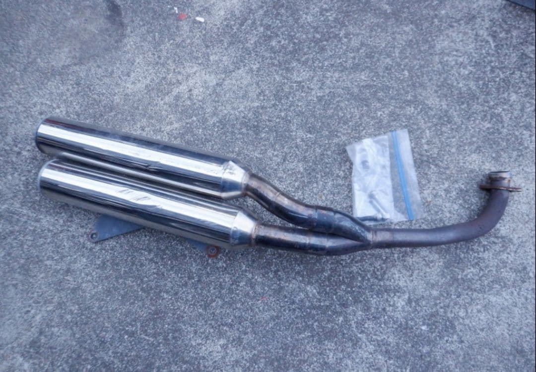 グランドマジェスティ250 SG15J 2本出しマフラー EXガスケット付き