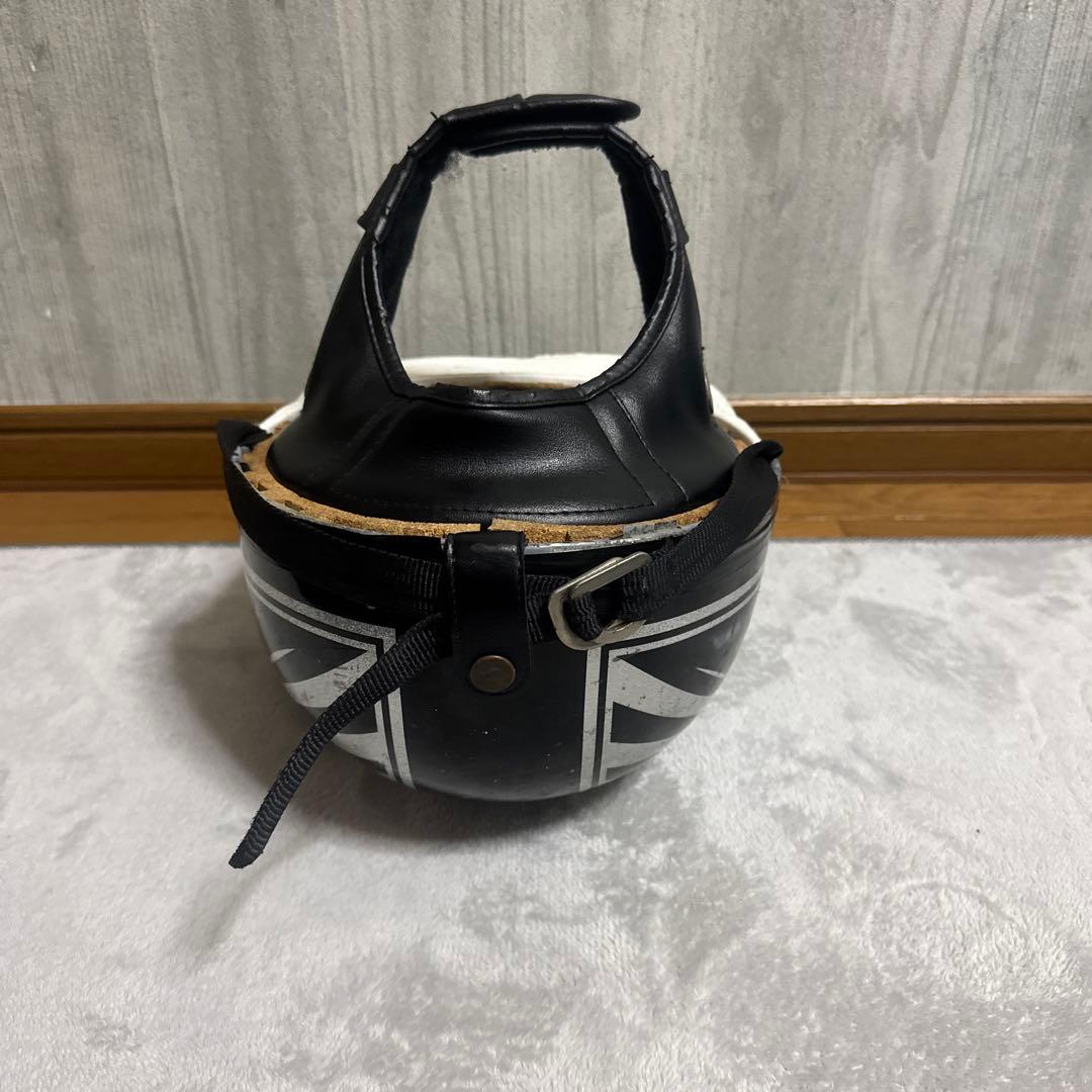 富士日章カラーコルク半ヘルメット金銀セット