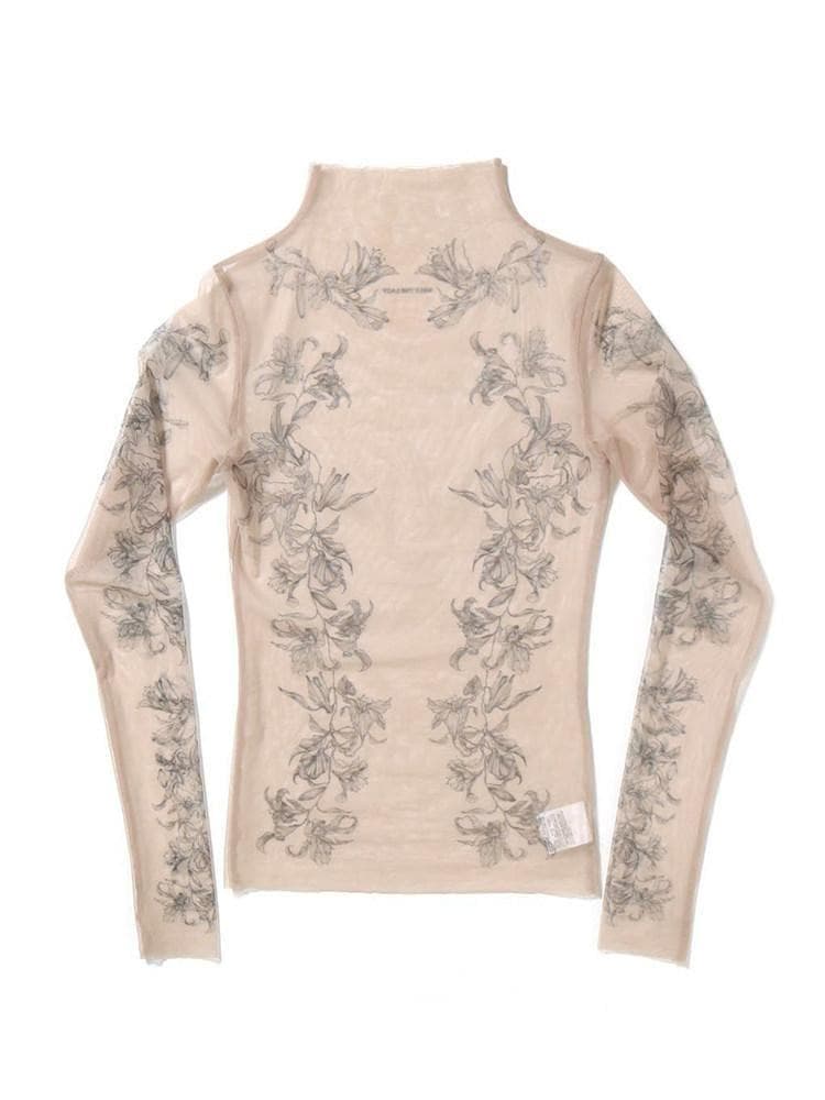 新品 MELT THE LADY Lily tattoo tops black