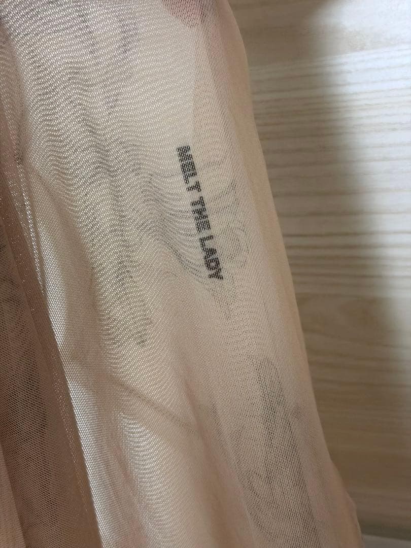 新品 MELT THE LADY Lily tattoo tops black