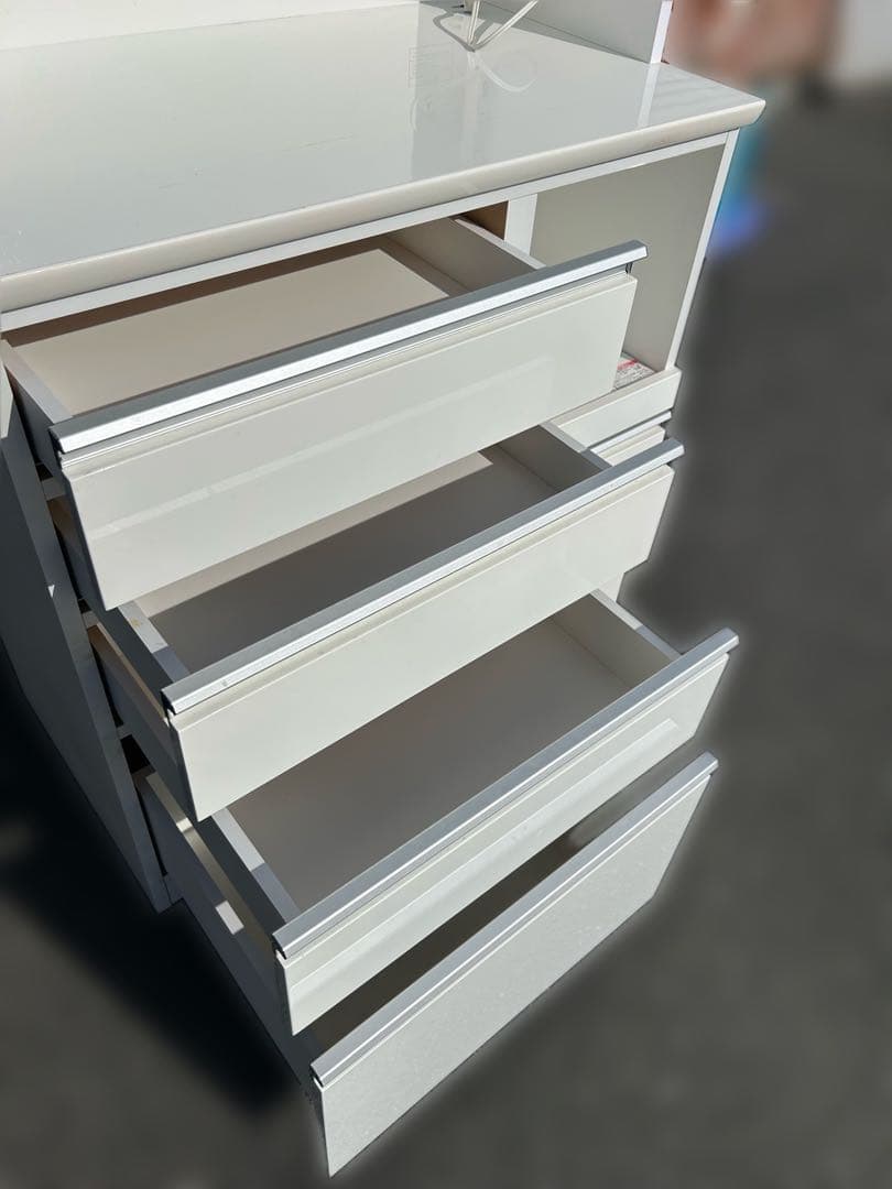 【送料込み】キッチンボード　レジューム　90TG-S WH　食器棚　ニトリ