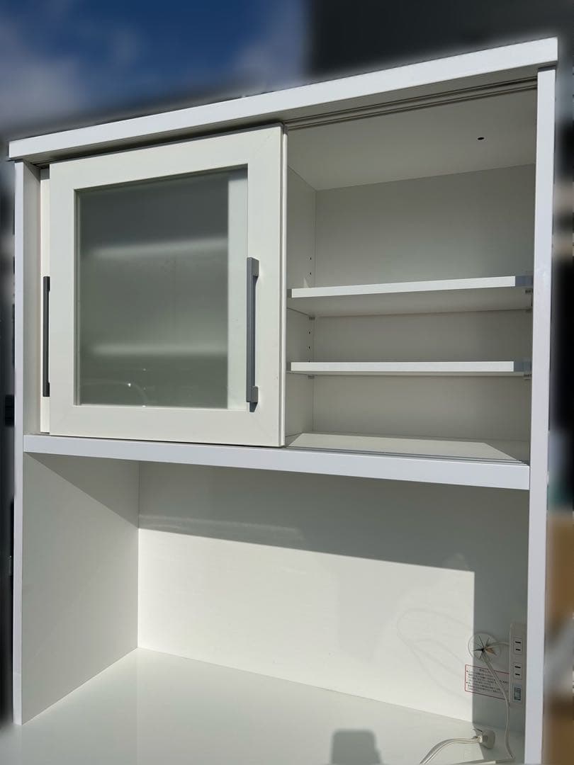 【送料込み】キッチンボード　レジューム　90TG-S WH　食器棚　ニトリ