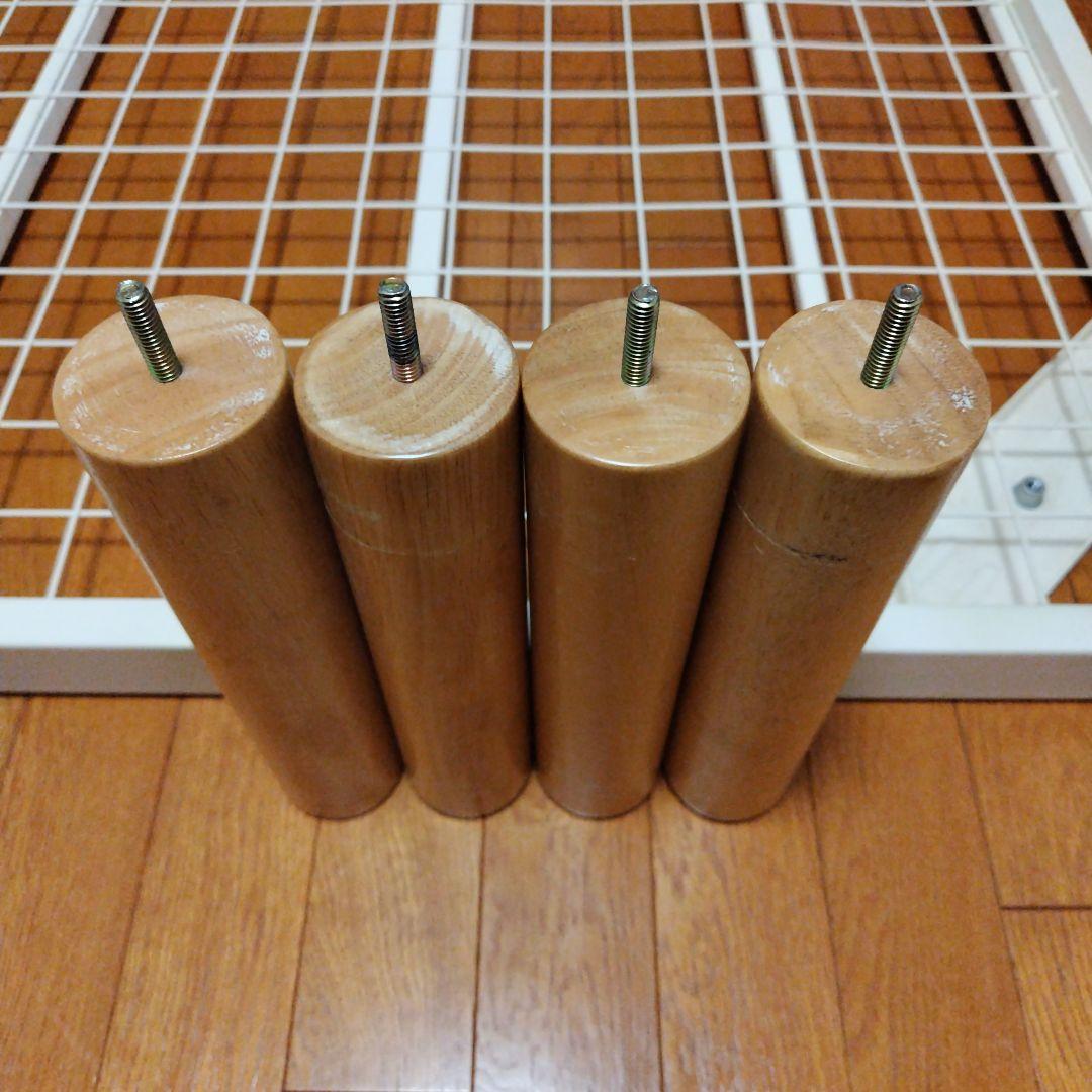 シングルベッドフレーム スチール製 ホワイト