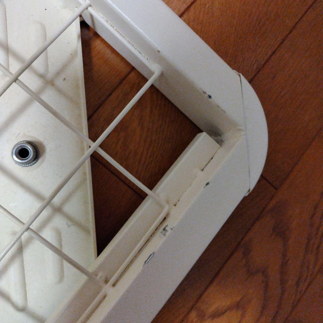 シングルベッドフレーム スチール製 ホワイト