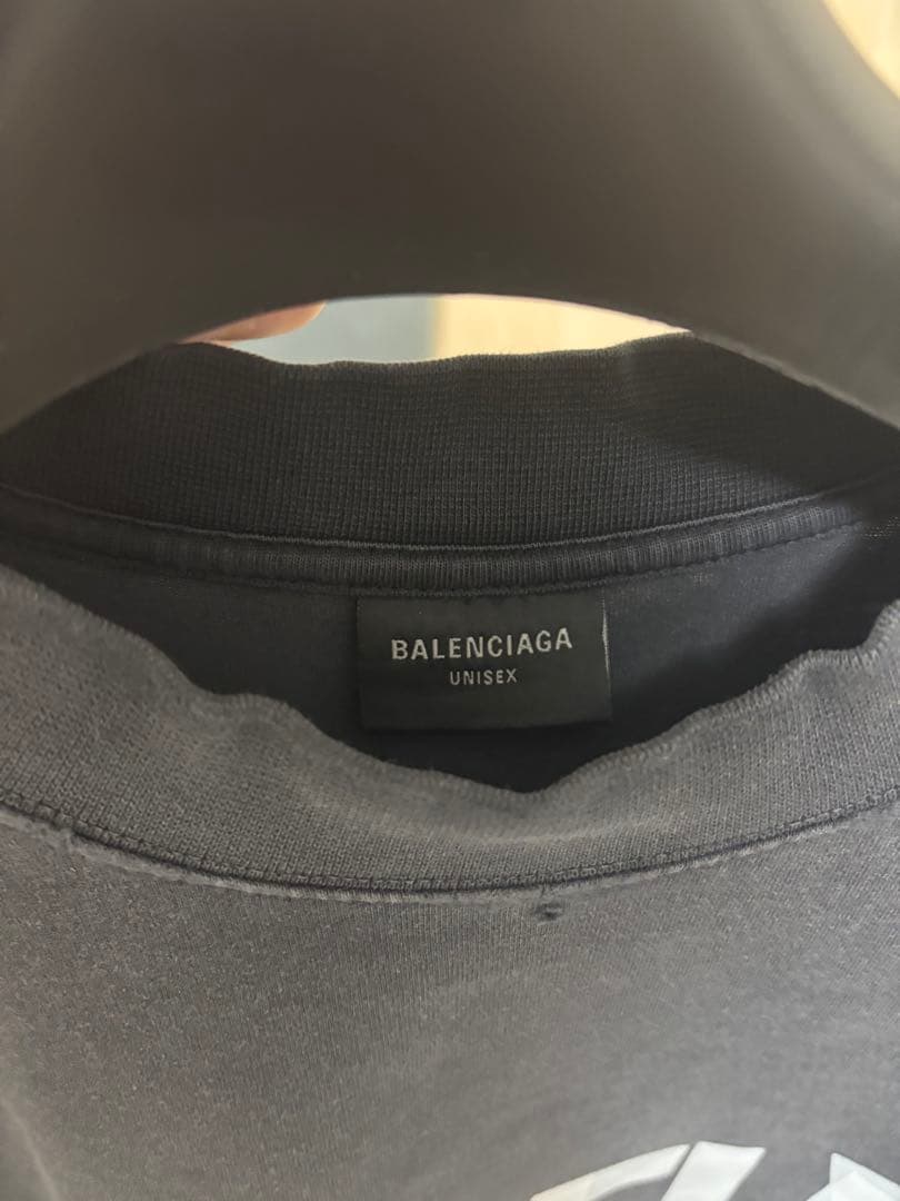 バレンシアガ　テープロゴ　オーバーサイズTシャツM