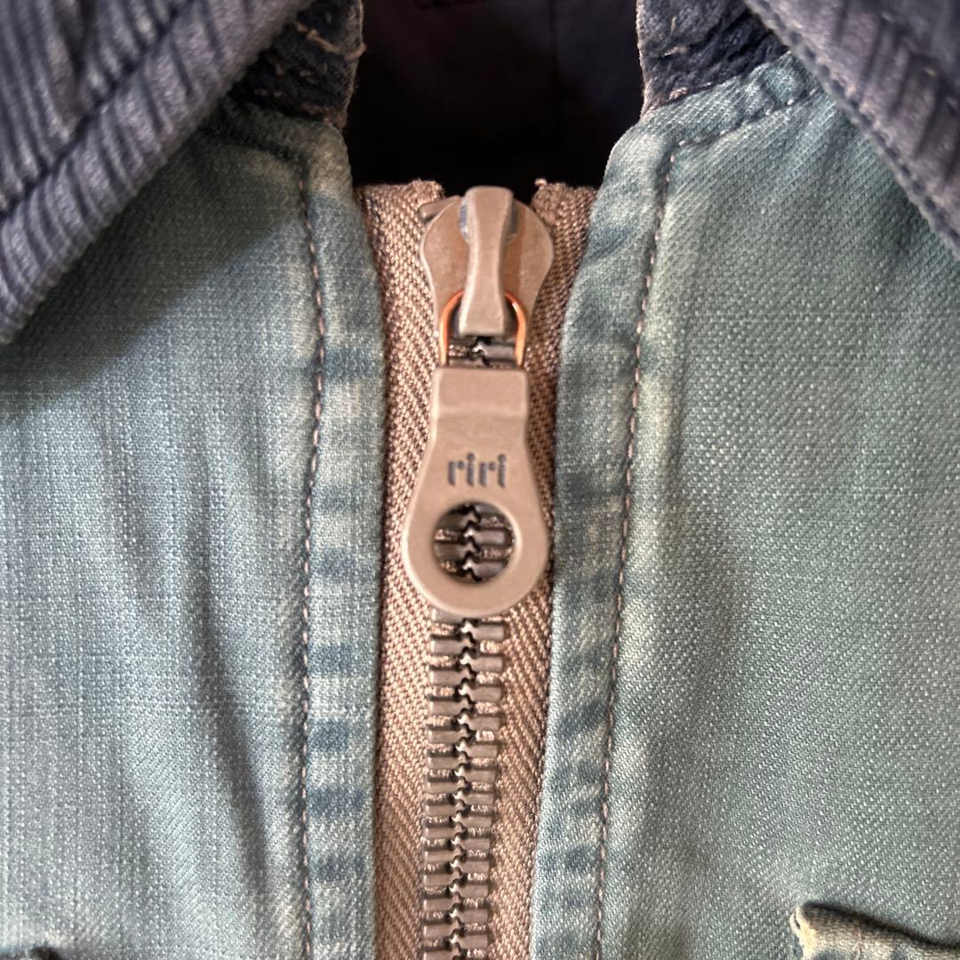 BLUE BLUE ブルーブルー インディゴ 中綿ミリタリージャケット　Mサイズ