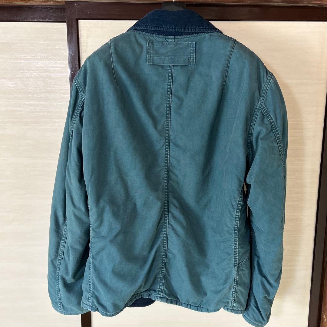 BLUE BLUE ブルーブルー インディゴ 中綿ミリタリージャケット　Mサイズ