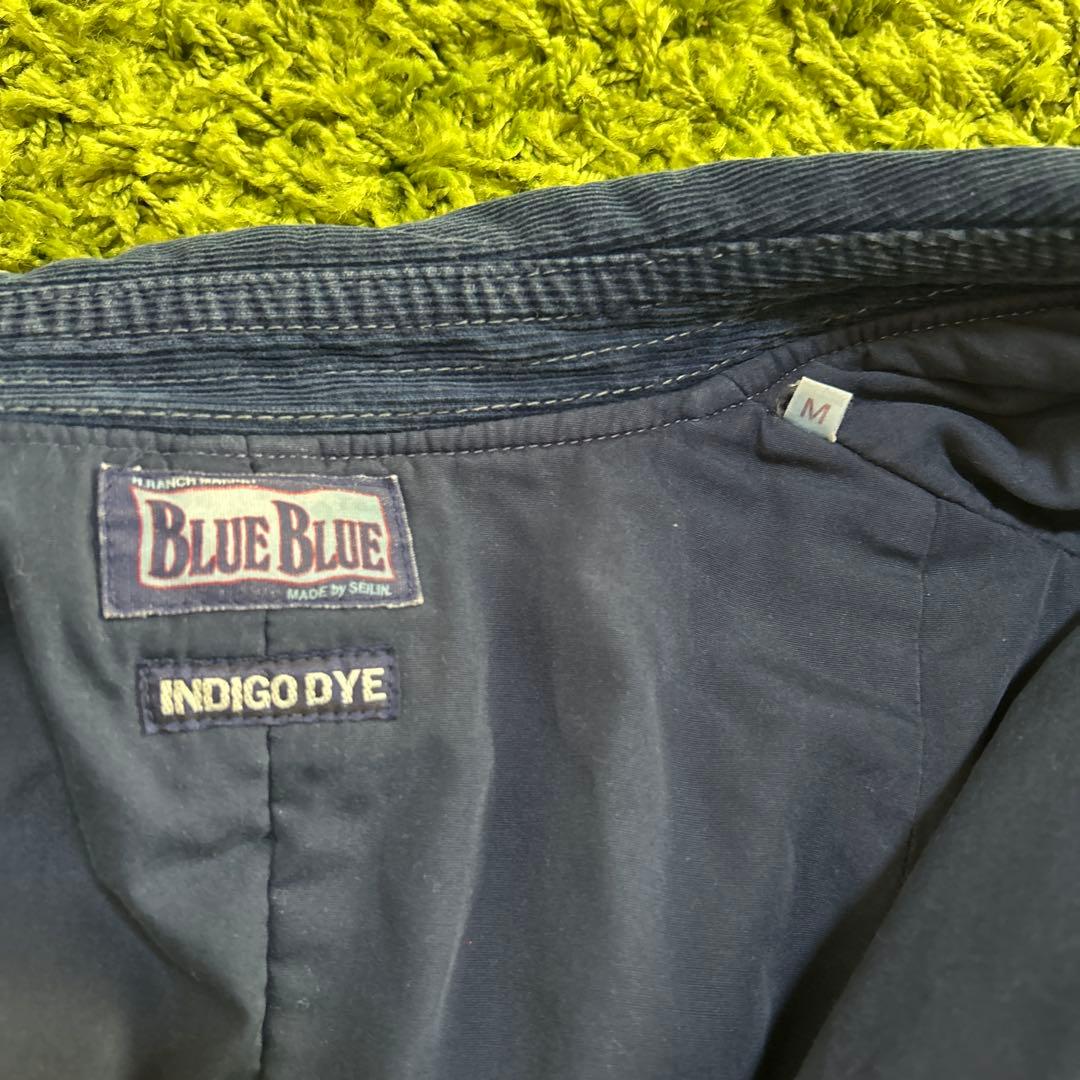 BLUE BLUE ブルーブルー インディゴ 中綿ミリタリージャケット　Mサイズ