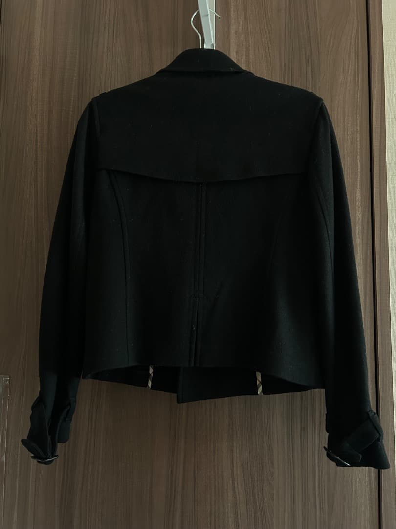 BURBERRY ブラック ピーコート 40