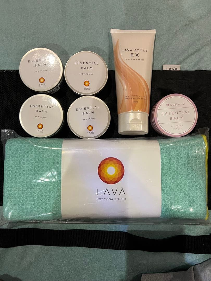 LAVA ヨガラグ+マットケース+ クリーム+エッセンシャルバーム×5個セット