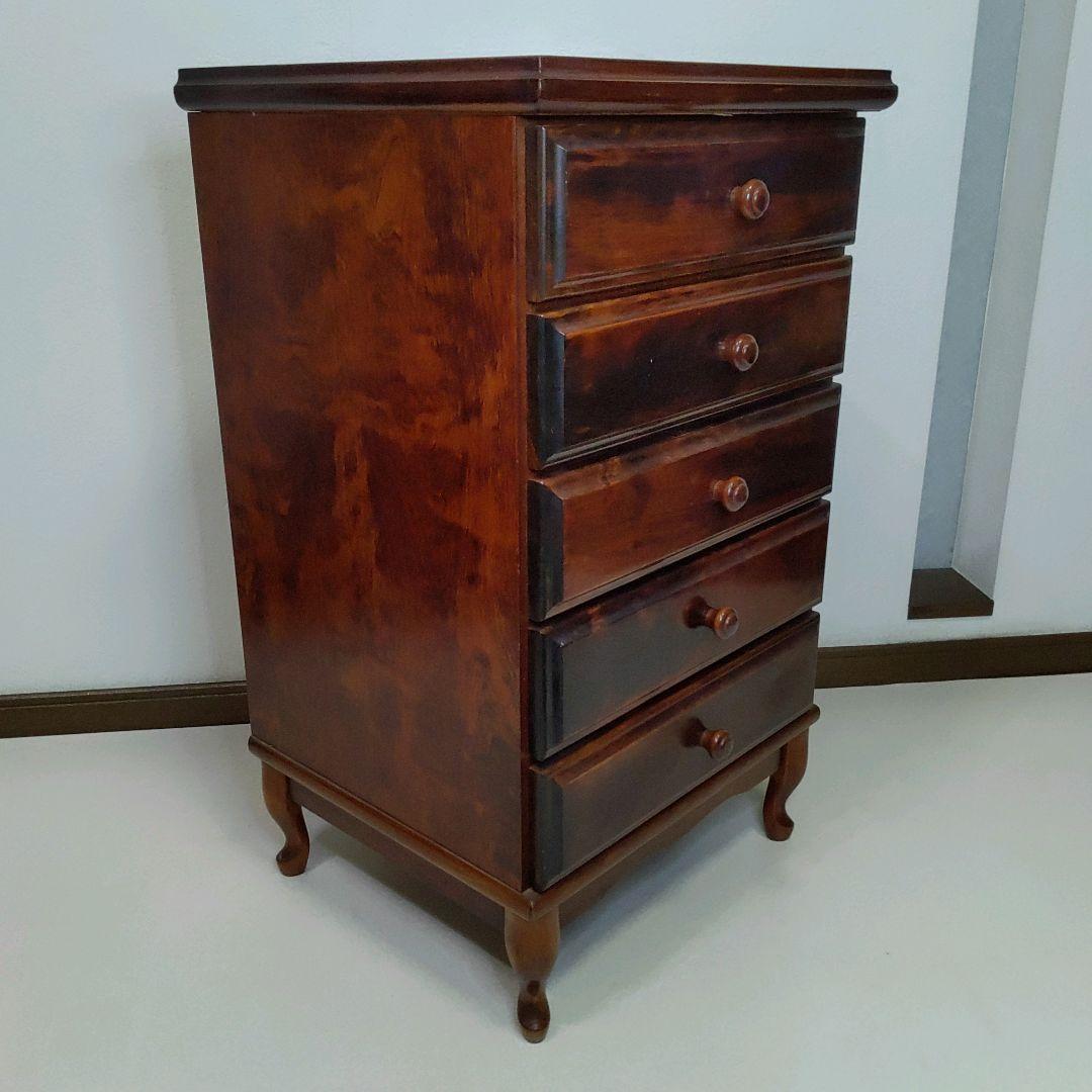 北海道 旭川家具 長谷川家具 hasegawa 民芸 チェスト 5段 送料無料